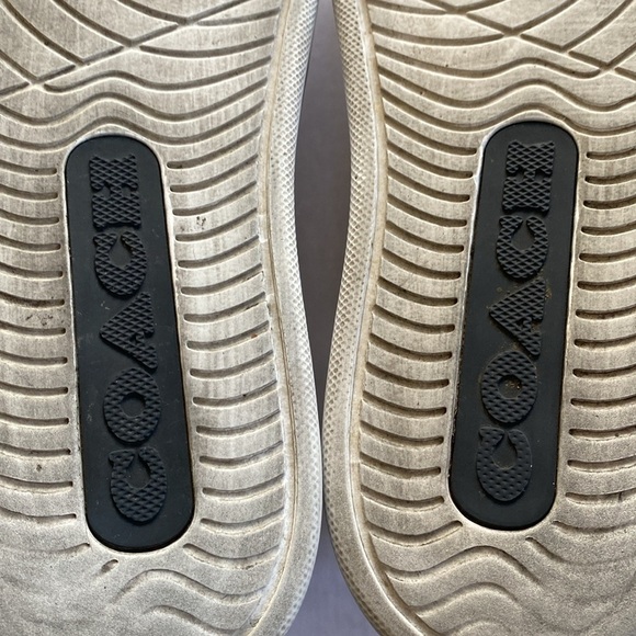 COACH Women’s Lowline Low Top Optic White Midnight Navy Leather Sneakers 8.5B - Picture 8 of 10